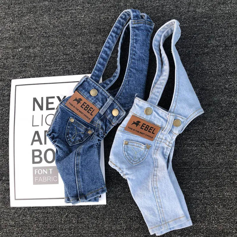Denim Dog Clothes Jeans Pet Dogs Clothing For Small Medium Dog Costume Chihuahua Clothes For Dogs Coat Jacket Puppy Pet Jumpsuit