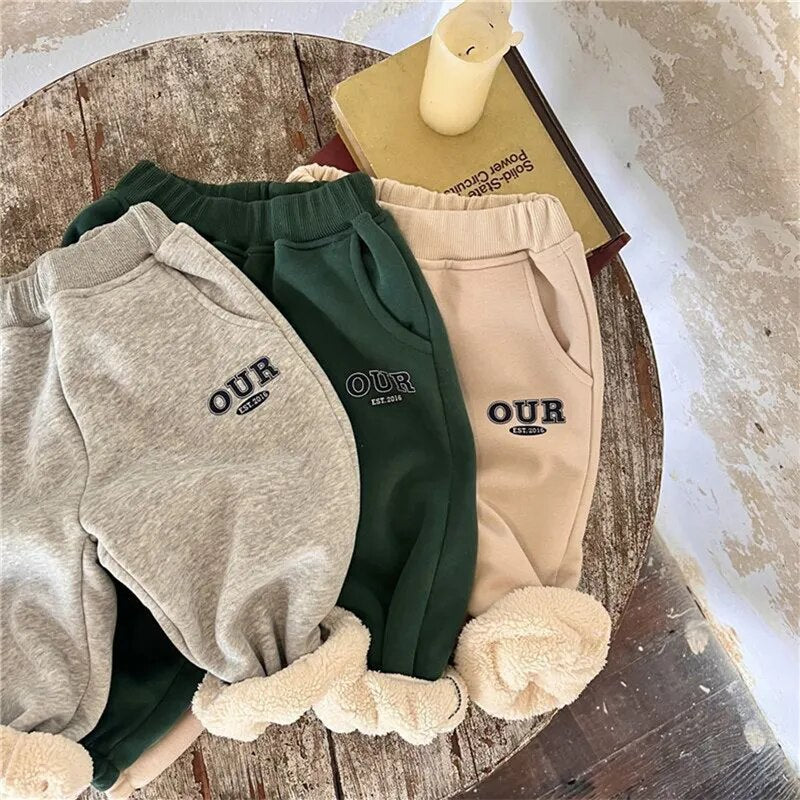 New Kids Warm Clothing Sets Spring Fall Winter Boys Girls Sweatshirt Outfits Children Pullover Tops Pants 2pcs Sport Casual Suit