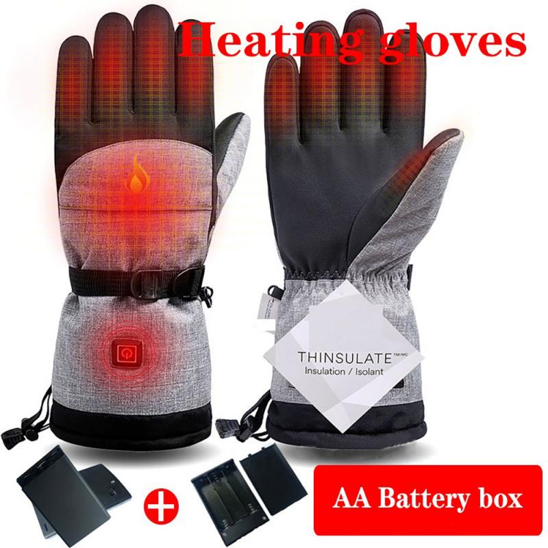 Outdoor Cycling Driving Motorcycle Gloves Touch Screen Shockproof Skiing Gloves Full Finger Baesan Heated Gloves Mittens Upgrade - youronestopstore23