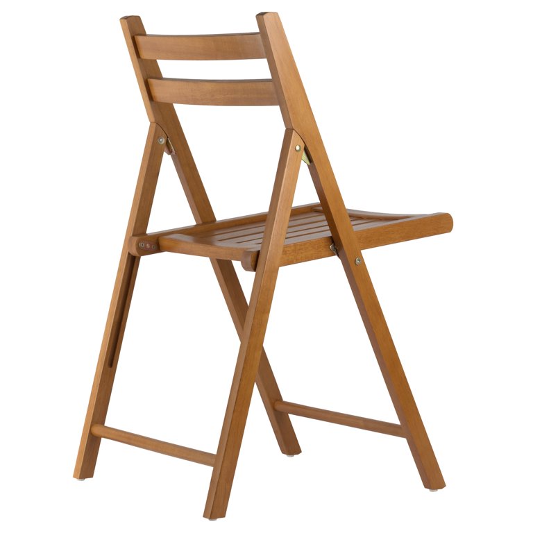 Wood 4-PC Folding Chair Set, Teak, Multiple Finishes