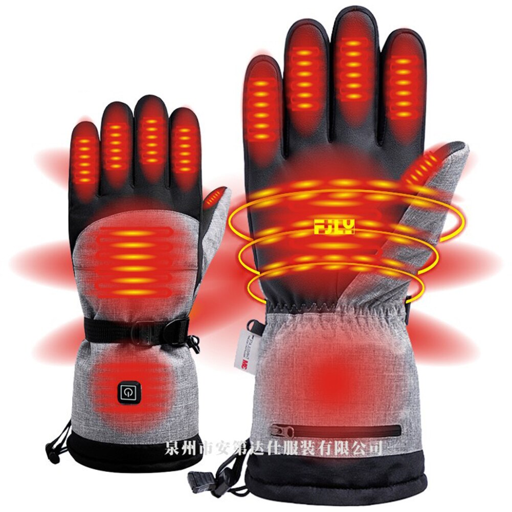 Electric Gloves Warmer Portable Gloves Heater Removable Heater Full Finger Mittens Temperature Regulation for Cycling Motorcycle - youronestopstore23