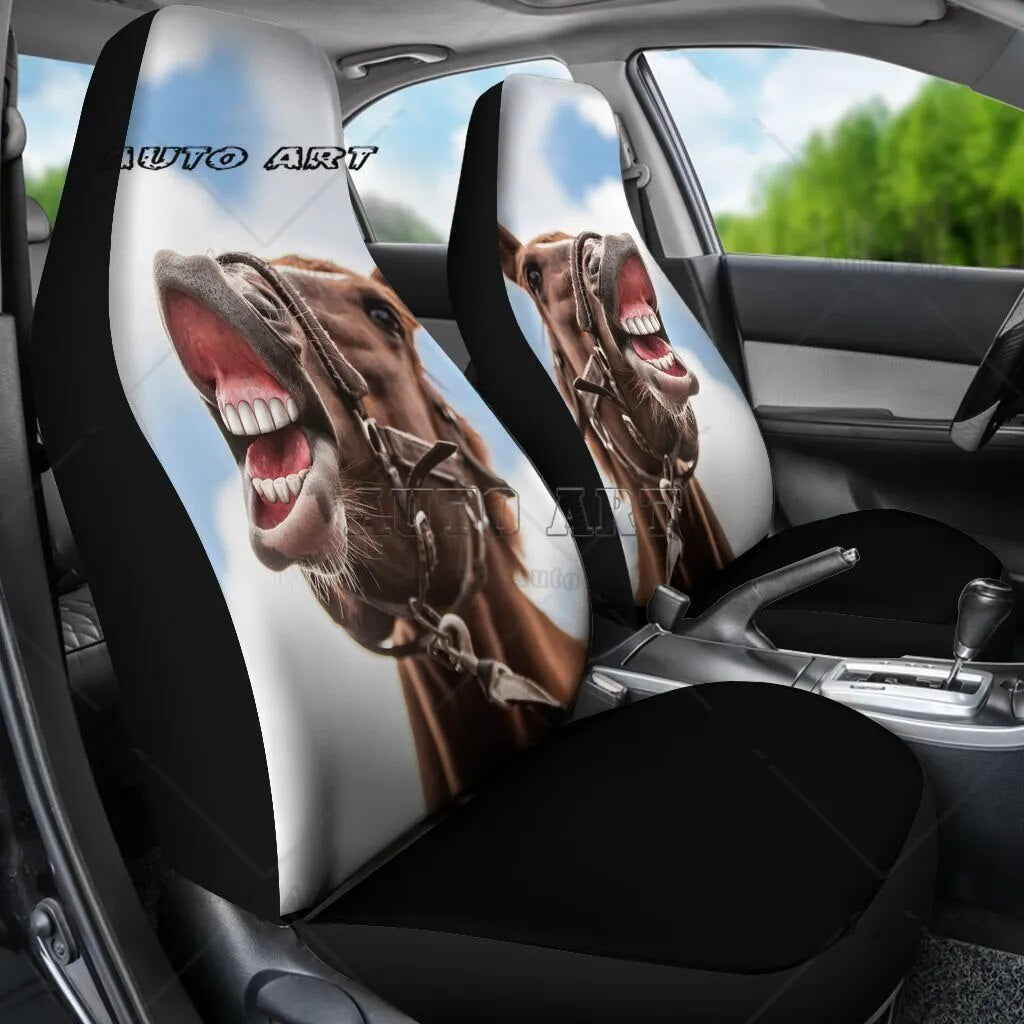 Horse 2022 New GM Seat Cover Animal Suitable for Most Car Printing Seat Cushions