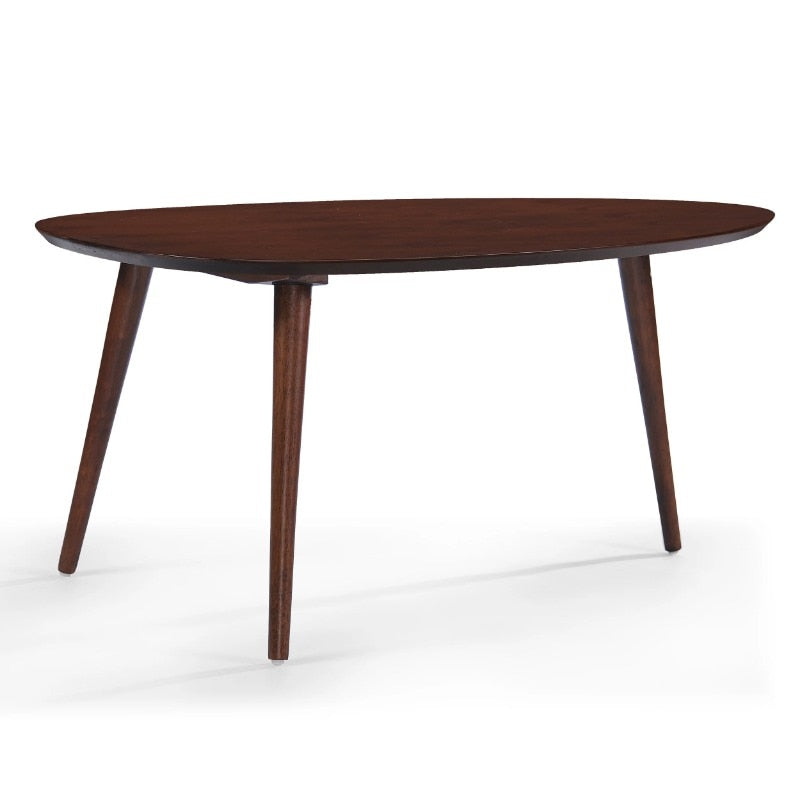 Noble House Mid-Century Modern Wood Rectangle Coffee Table, Walnut coffee tables