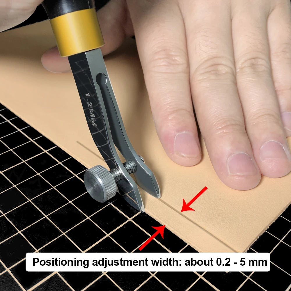Belovedcraft High Quality Adjustable Edge Creaser Professional Leather Craft Diy Tools Stainless Steel Edge Decorate Line Tools