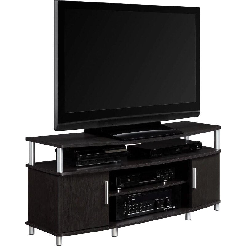 Carson TV Stand for TVs up to 50", Espresso tv table  furniture  tv stand living room furniture cabinet tv table