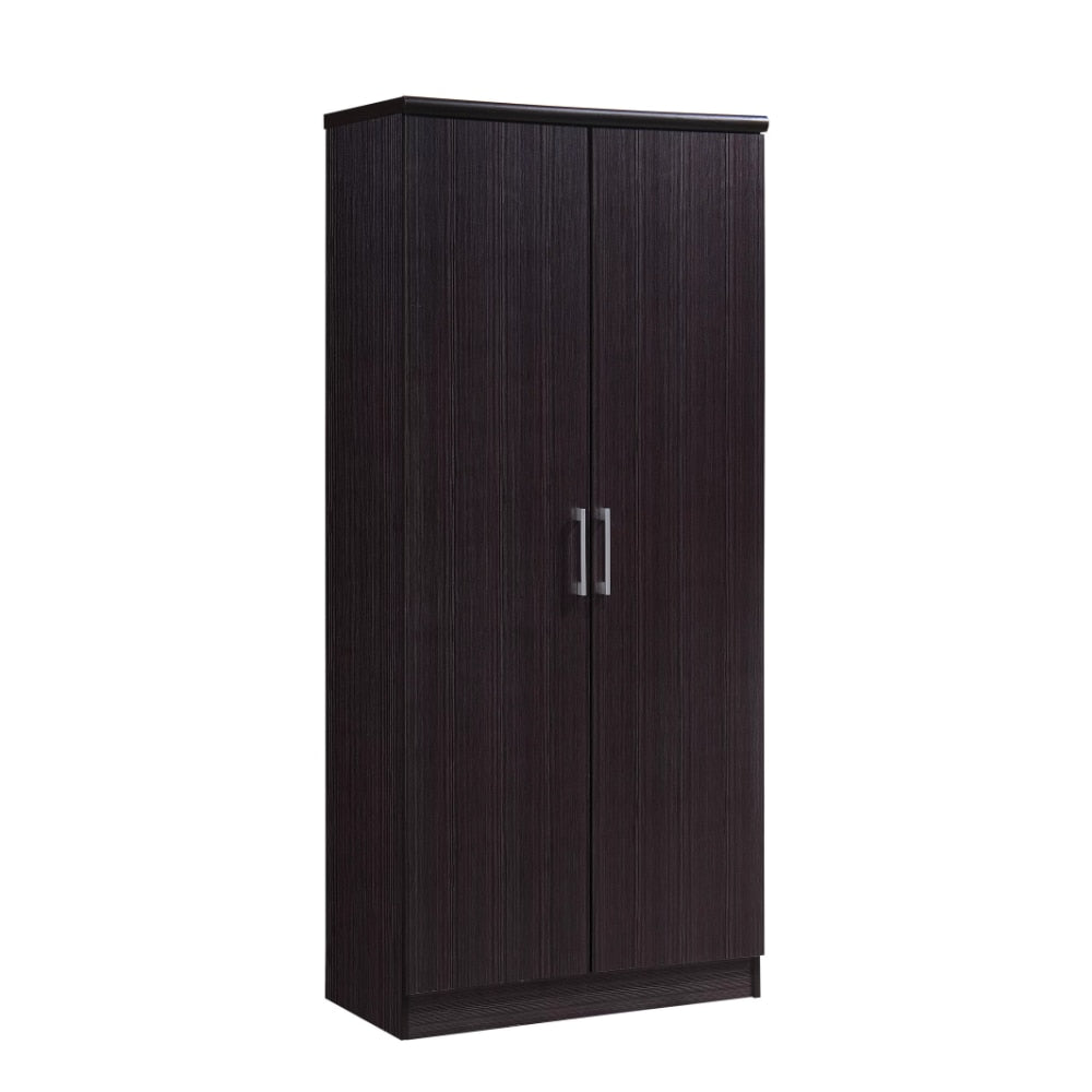 Hodedah 2-Door Wardrobe with 4-Shelves,  portable closet wardrobe