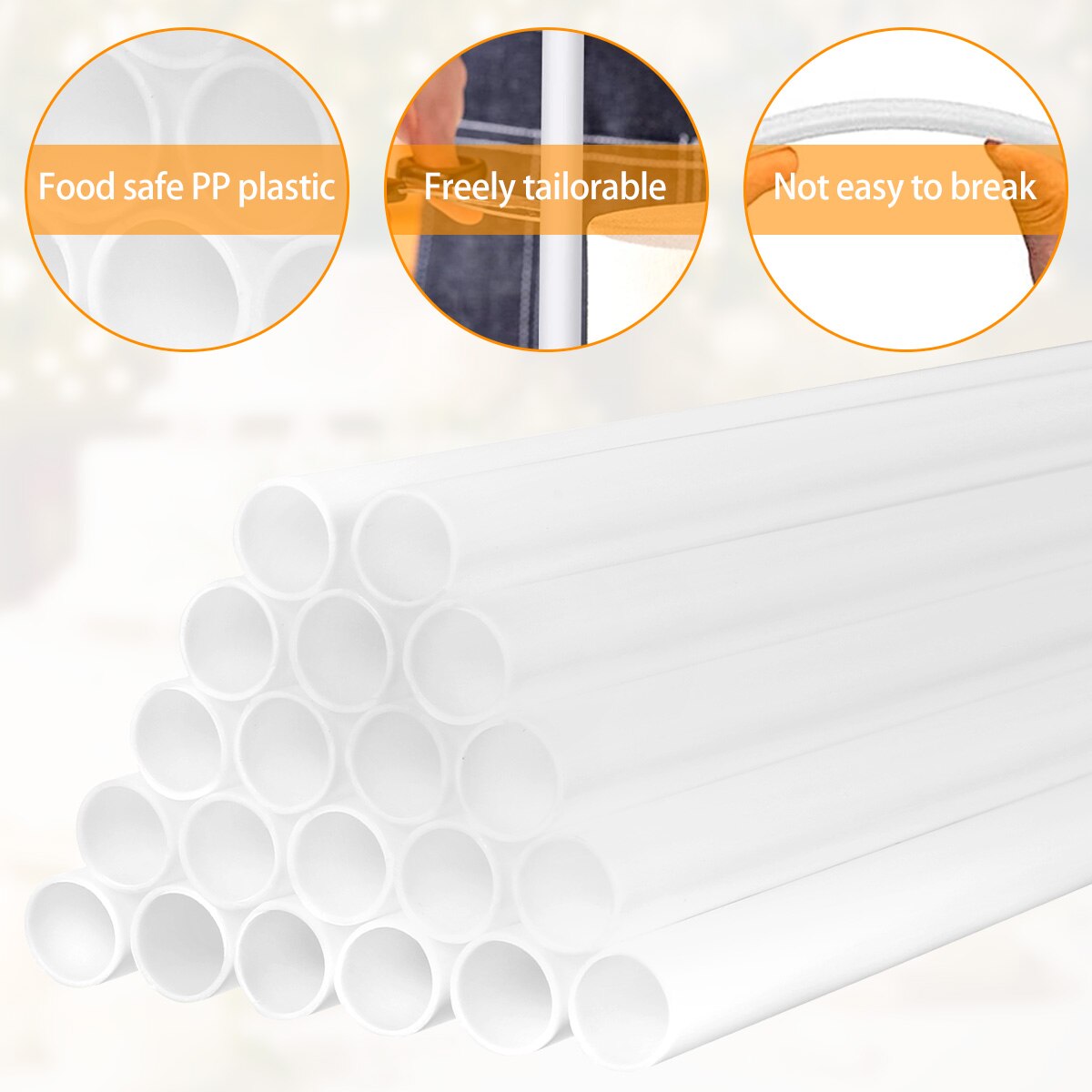20Pcs Cake Dowels White Plastic Cake Support Rods cake tool Straws 9.4/11.8&quot; Length cake stand baking accessories and tools - youronestopstore23