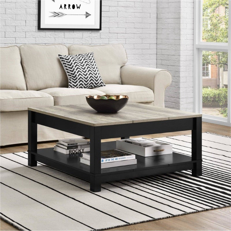 Better Homes & Gardens Langley Bay Coffee Table, Black living room furniture  coffee table for living room