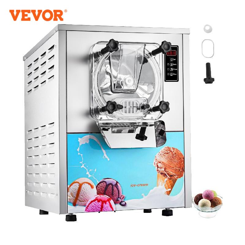 VEVOR Hard Ice Cream Maker 16-24L/H Commercial Single Flavor Countertop Sorbet Batch Freezer Gelato Equipment Vending Machine - youronestopstore23