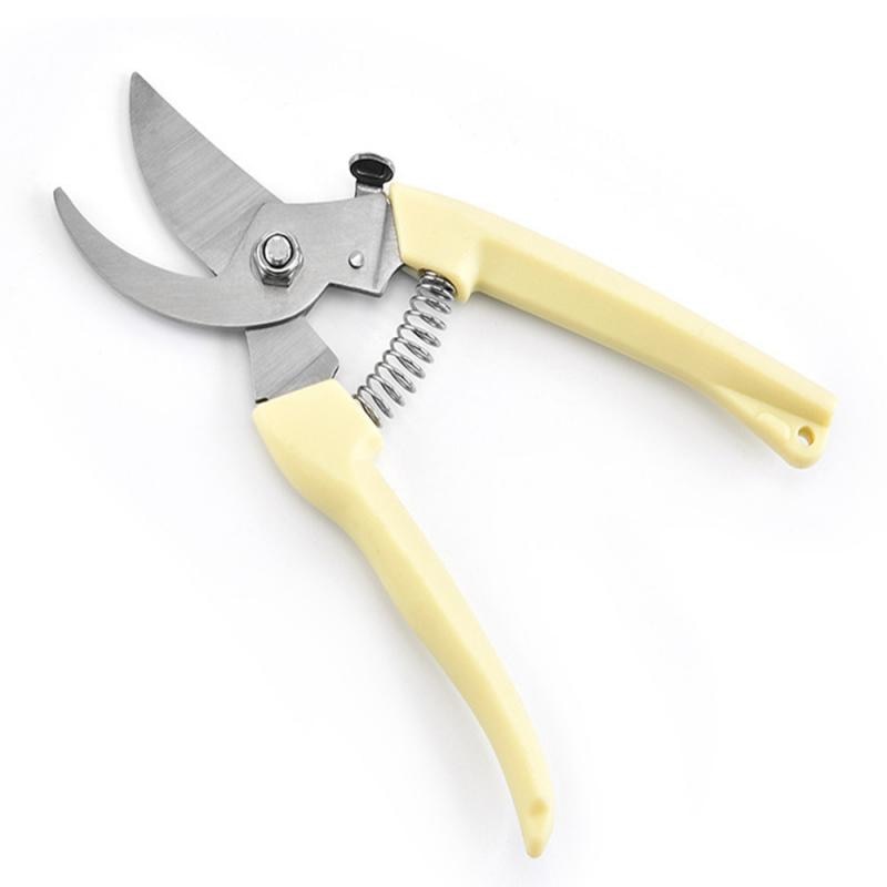 Color Beige Small Garden Pruning Shears Hand Tools 17x.24.x8cm Cut Sharp Light Durable - youronestopstore23