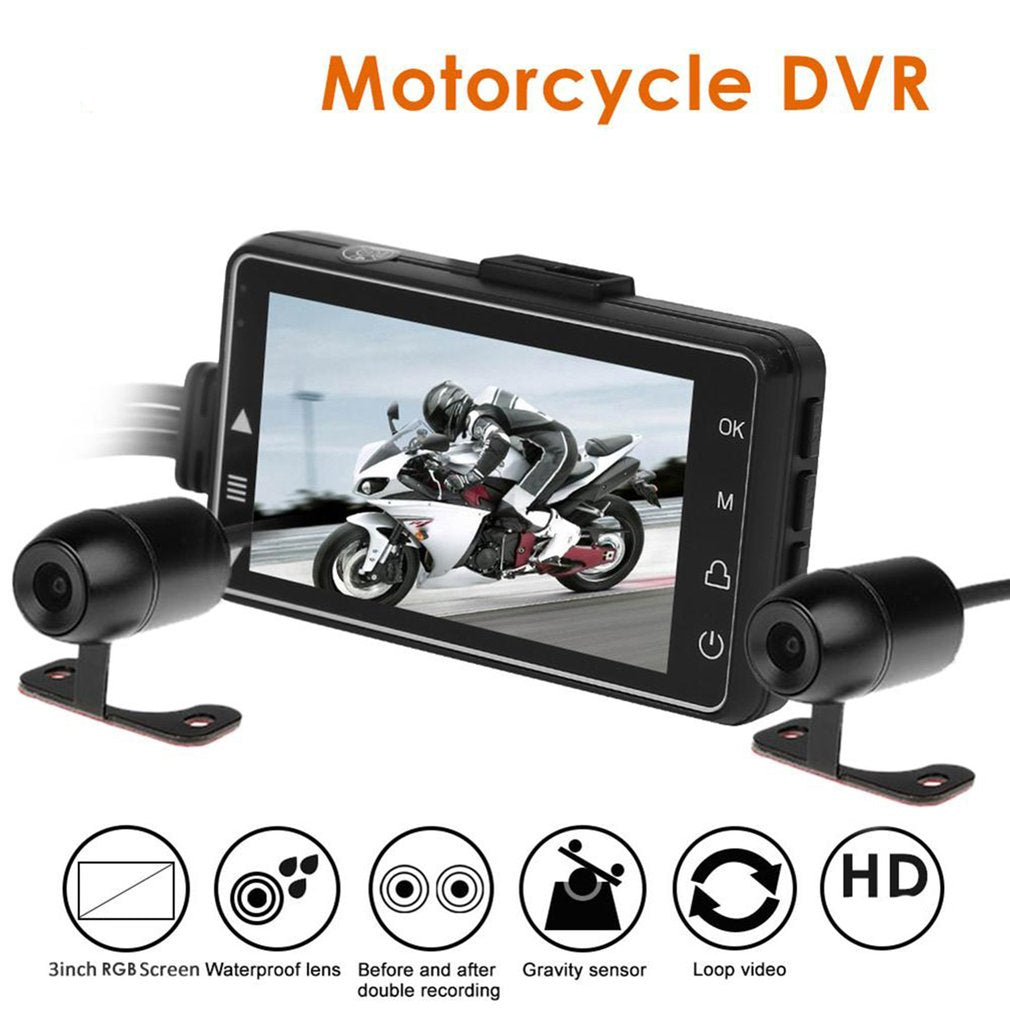 Motorcycle Camera DVR Motor SE300 Dash Cam Special Dual-track Front Rear Recorder night vision Motorcycle black box Waterproof - youronestopstore23