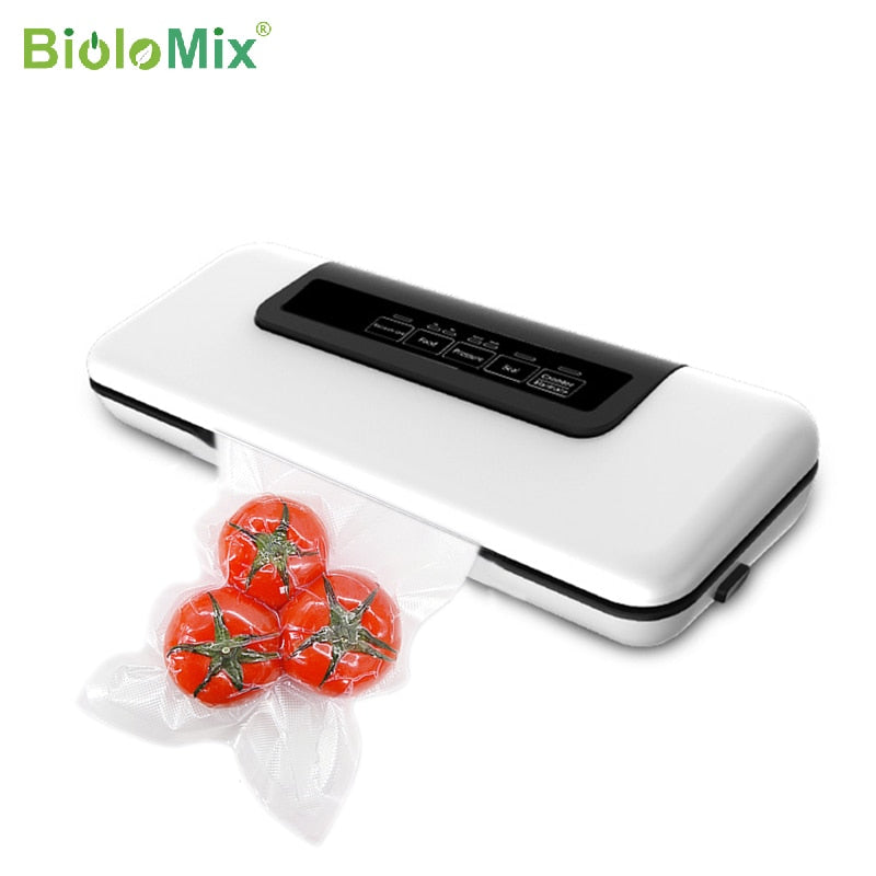 BioloMix Vacuum Sealer, Automatic Food Saver Machine for Food Preservation, Dry &amp; Wet Mode for Sous Vide, 10 Vacuum Sealing Bags - youronestopstore23