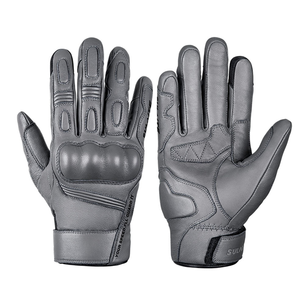 Goatskin Moto Leather Gloves Waterproof Winter Motorcycle Touchscreen - youronestopstore23