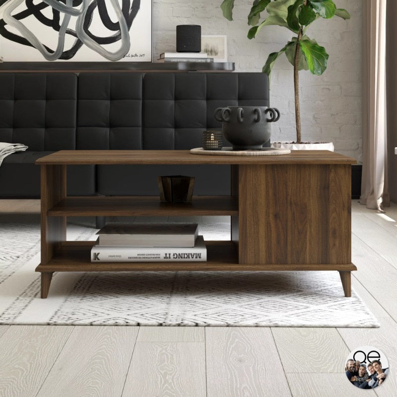 Queer Eye Farnsworth Mid-Century Coffee Table, Walnut living room furniture