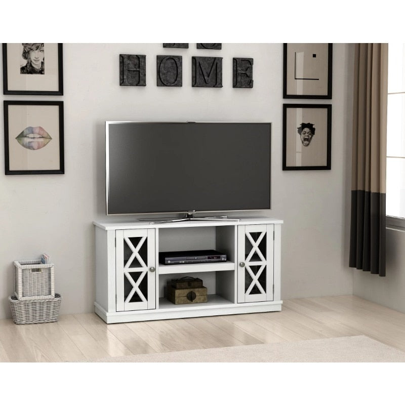 Twin Star Luxe Stanton Ridge TV Stand for TVs up to 55", White