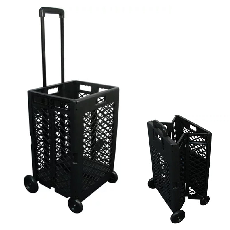 Olympia Utility Portable Supermarket Shopping Folding Rolling Cart - youronestopstore23