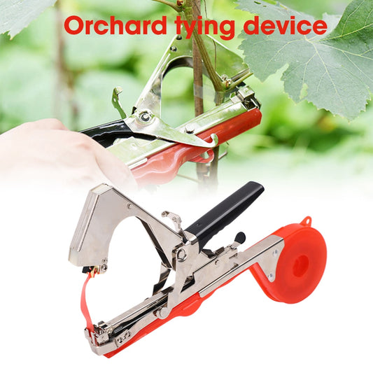 Garden Tools Plant Tying Machine with 12 Roll Tapes +1 Box Staples+Glove Plant Tape Gun Plant Tape Tools Tapener Home Garden - youronestopstore23