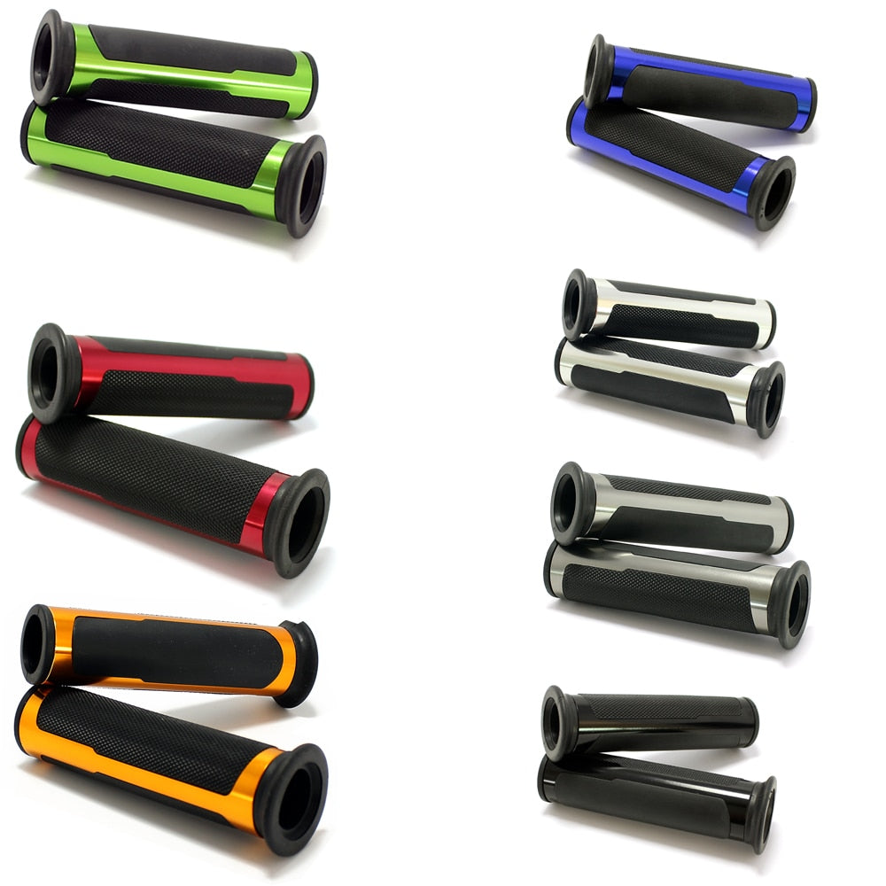 For Kawasaki Suzuki GSXR600 750 SV650 For YAMAHA R1 R6 7/8&quot; 22mm Rubber Motorcycle Handlebar Hand Grips Handle Accessories - youronestopstore23