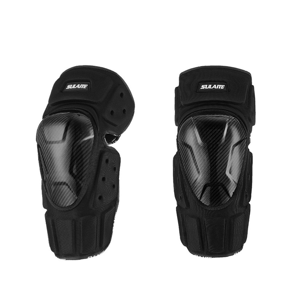 2pcs Off-road Motorcycle Knee Pads Windproof Warm Anti-fall Rider Elastic Breathable Adjustable Knee Mountain Bike Elbow Guard - youronestopstore23
