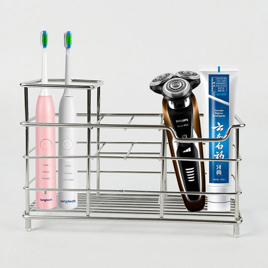 Toothbrush Holder Stainless Steel Electric Toothbrush Stand shelf Toothpaste Storage Rack Bathroom Accessories Organizer