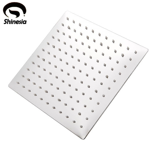 Shinesia Stainless Steel Chrome Shower Head 6/8/10/12/16/20 Inch Rainfall Showerhead Ceiling Wall Mounted  Bathroom Accessories