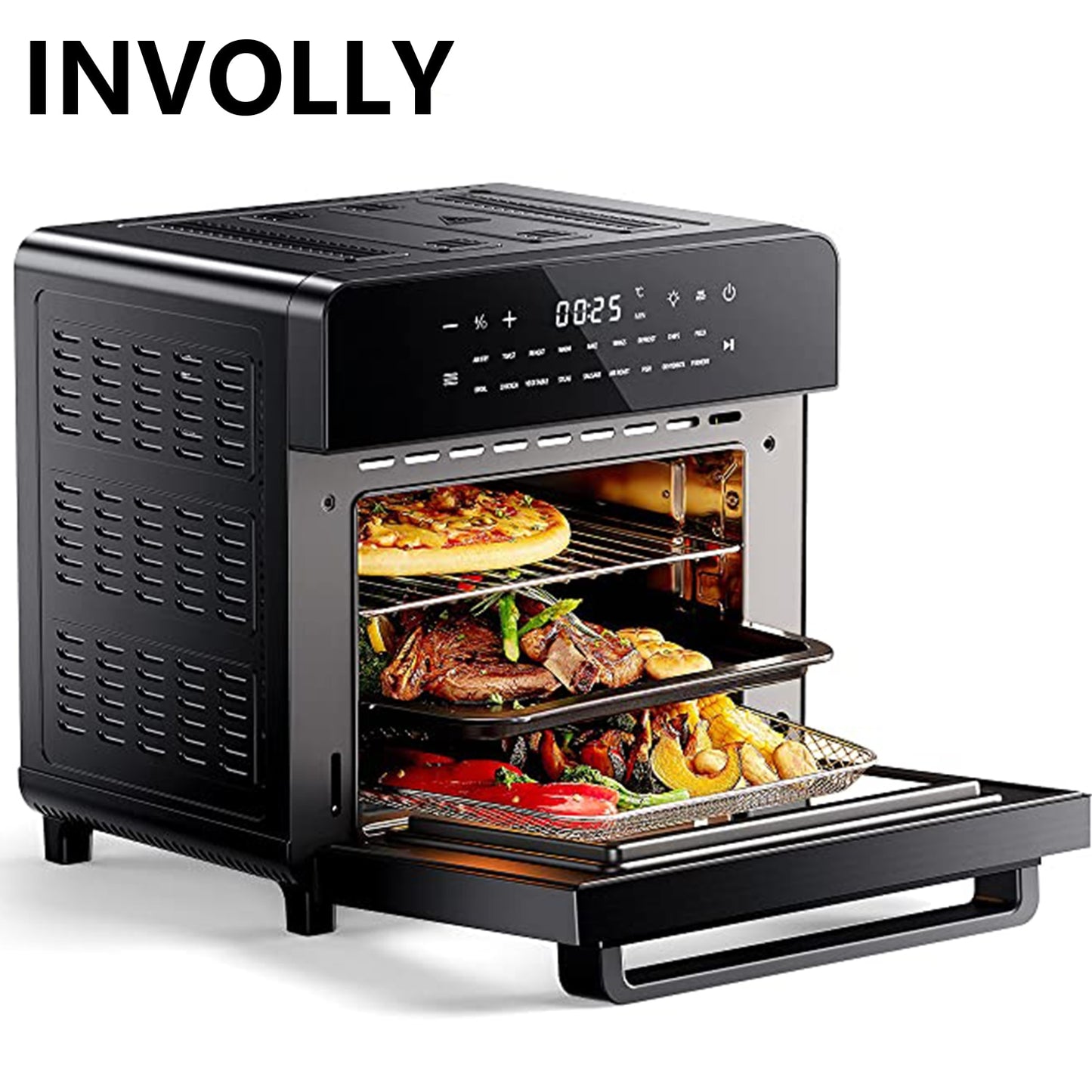 INVOLLY 15L Air Fryer Oven, Countertop Convection Mini Oven, 18 in 1 Digital Table-top Air Fryer Toaster Oven - youronestopstore23